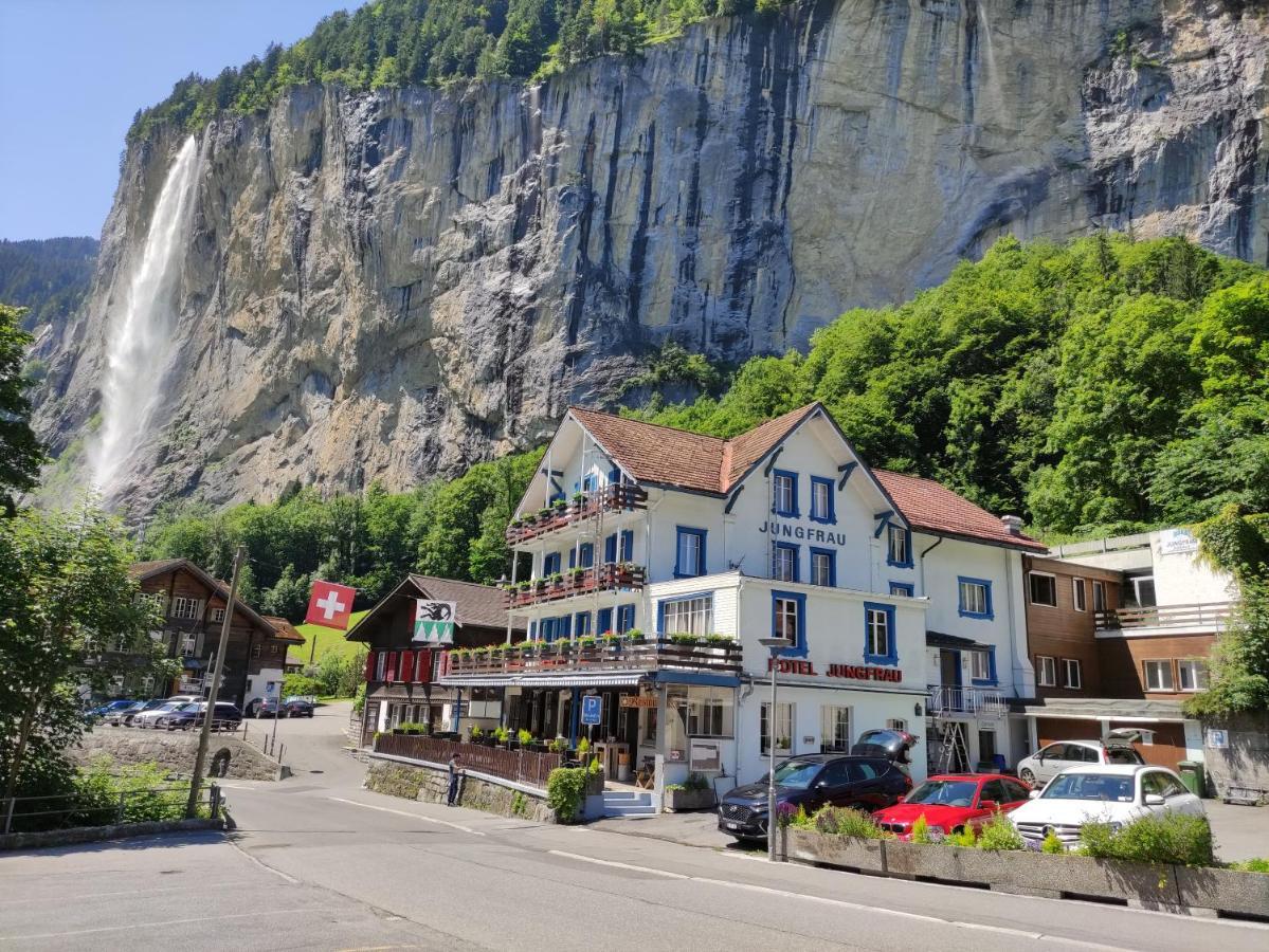 Hotel Restaurant Jungfrau Lauterbrunnen Exterior foto